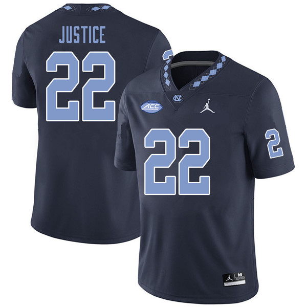 Jordan Brand Men #22 Charlie Justice North Carolina Tar Heels College Football Jerseys Sale-Navy